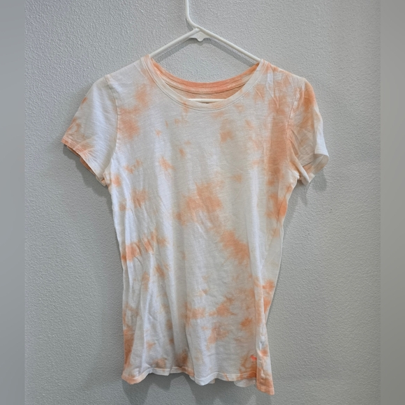 Victoria's Secret PINK lightweight tie-dye orange and pink tshirt Size XS - Picture 1 of 4
